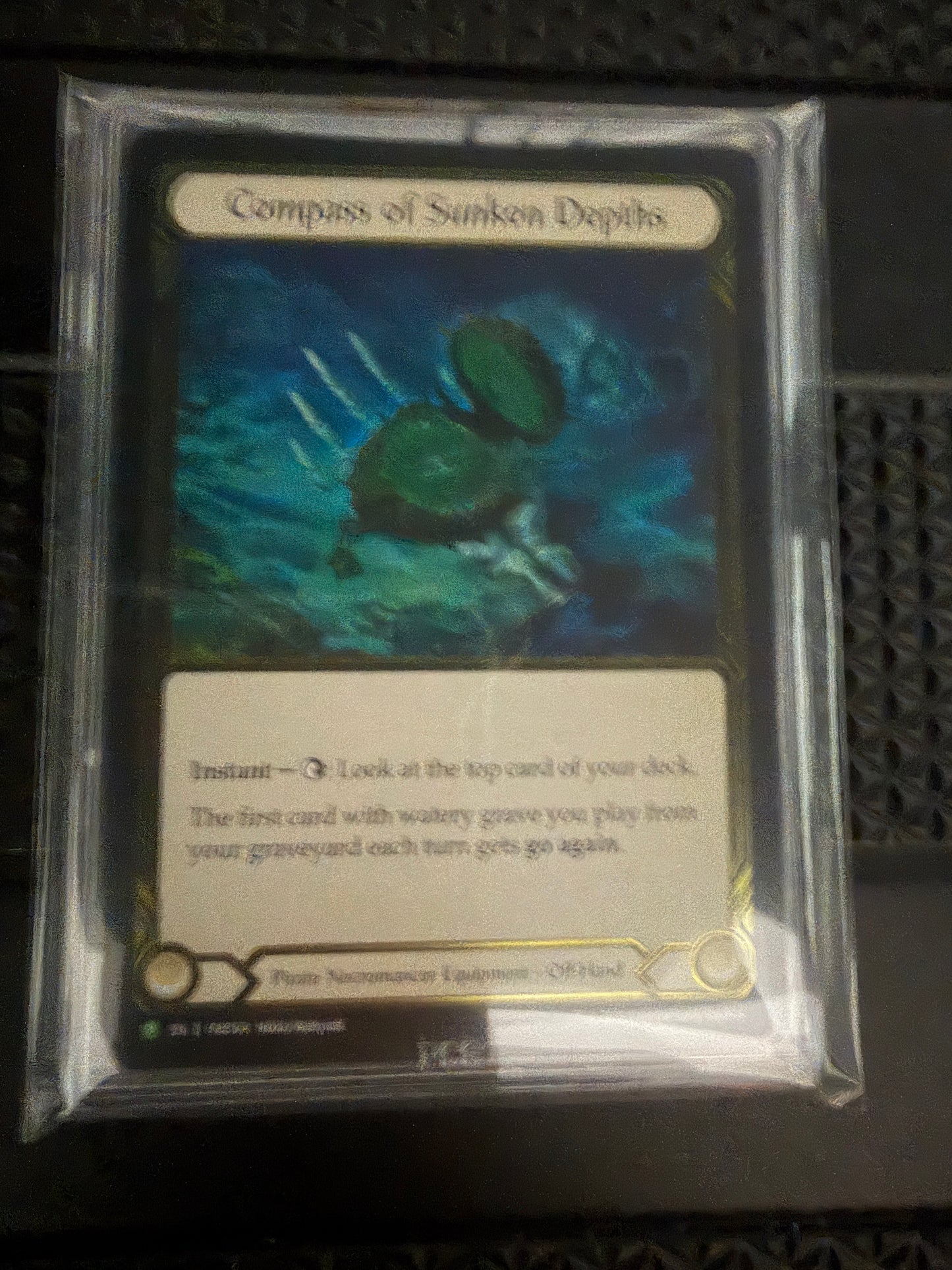 Compass of Sunken Depths Gold Foil Graded PCG Gem-Mint 9.5