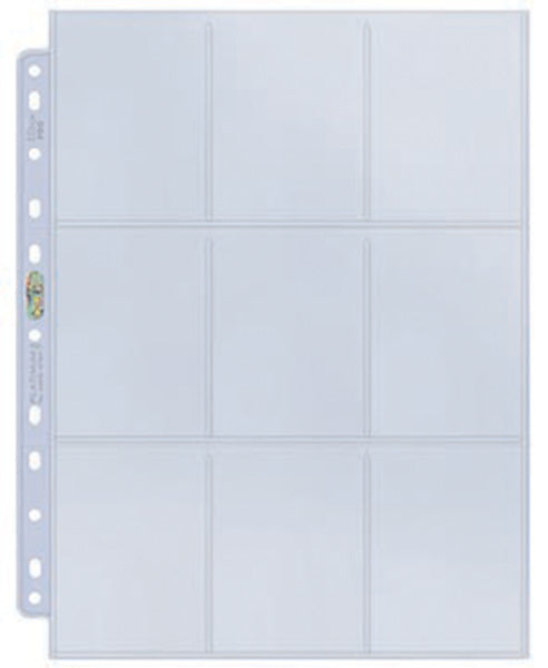 ULTRA PRO PAGE - 9Pocket HOLOGRAM Platinum Page (Holds 2.5" x 3.5" cards)