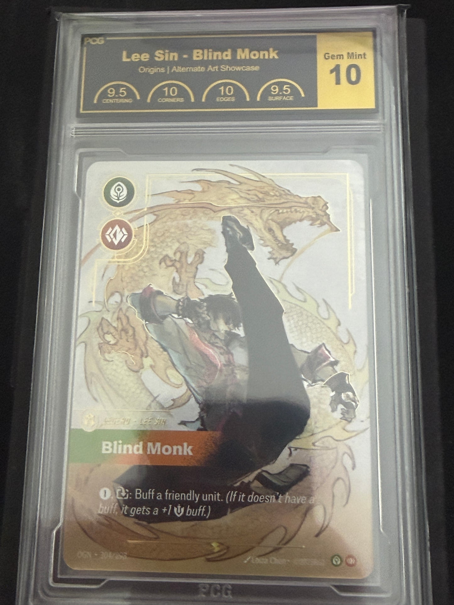 Lee Sin Overnumbered Graded PCG Gem Mint 10