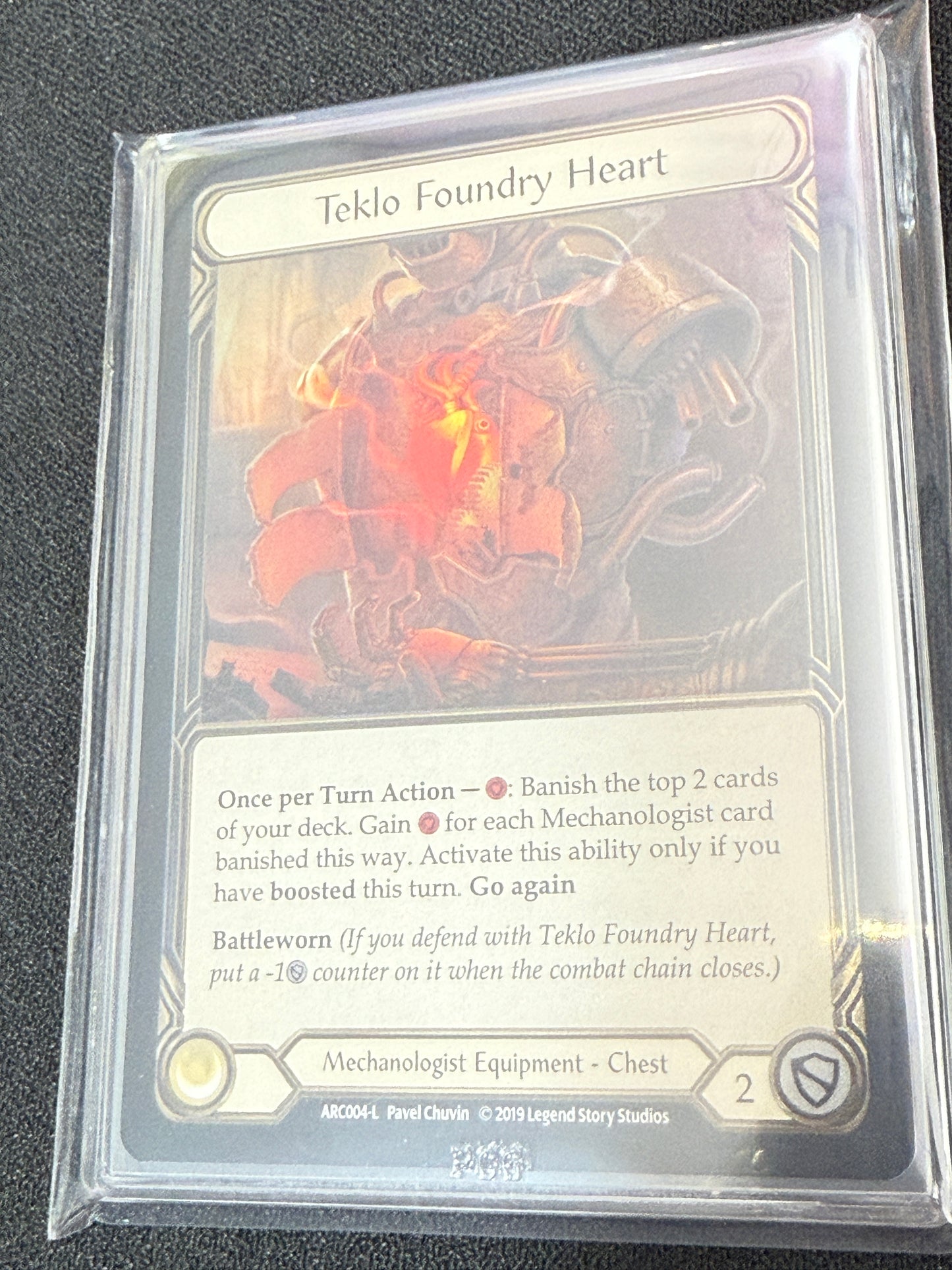 Teklo Foundry Heart Cold Foil PCG Graded 9.5