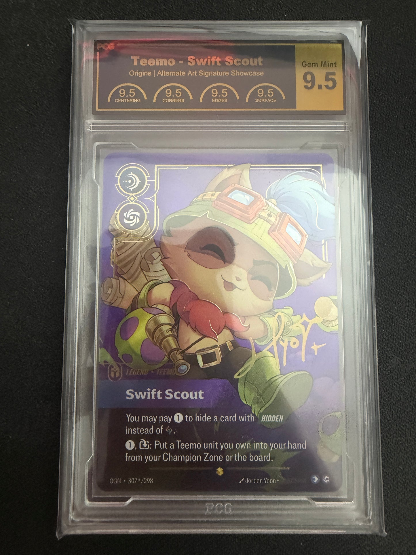 Teemo - Swift Scout Signature Graded PCG Gem-Mint 9.5