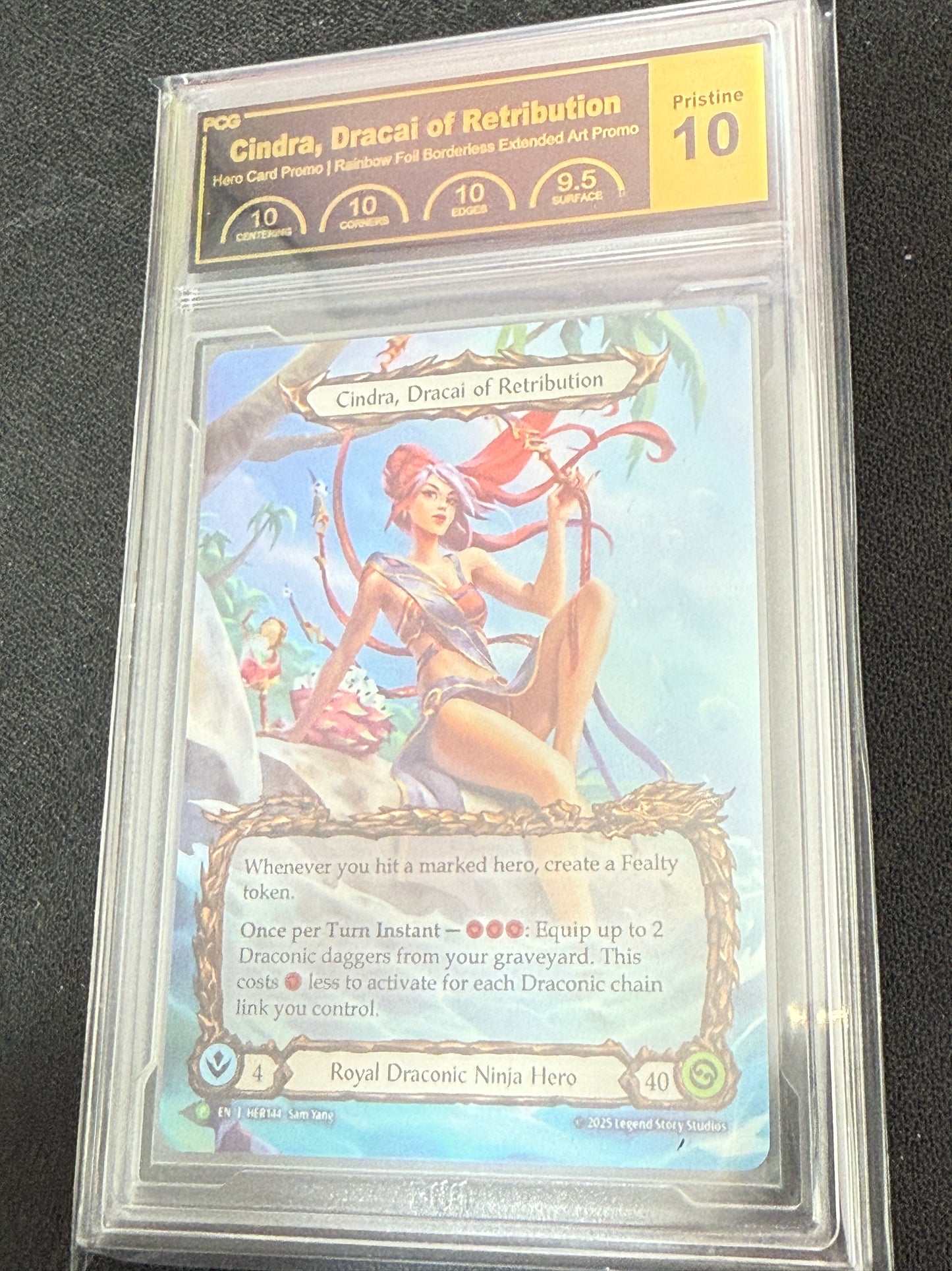 Cindra, Dracai of Retribution RF Beach Party Promo Graded Pristine 10