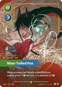 Ahri Nine Tailed Fox Showcase Overnumbered (Signed)