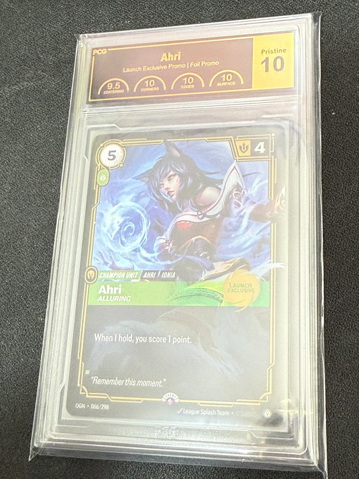 Ahri - Riftbound League of Legends TCG Promo Graded Pristine 10
