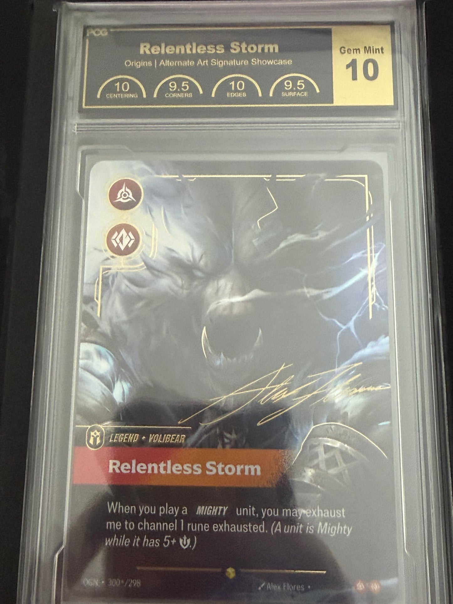 Volibear Overnumbered Signed Graded PCG Gem Mint 10
