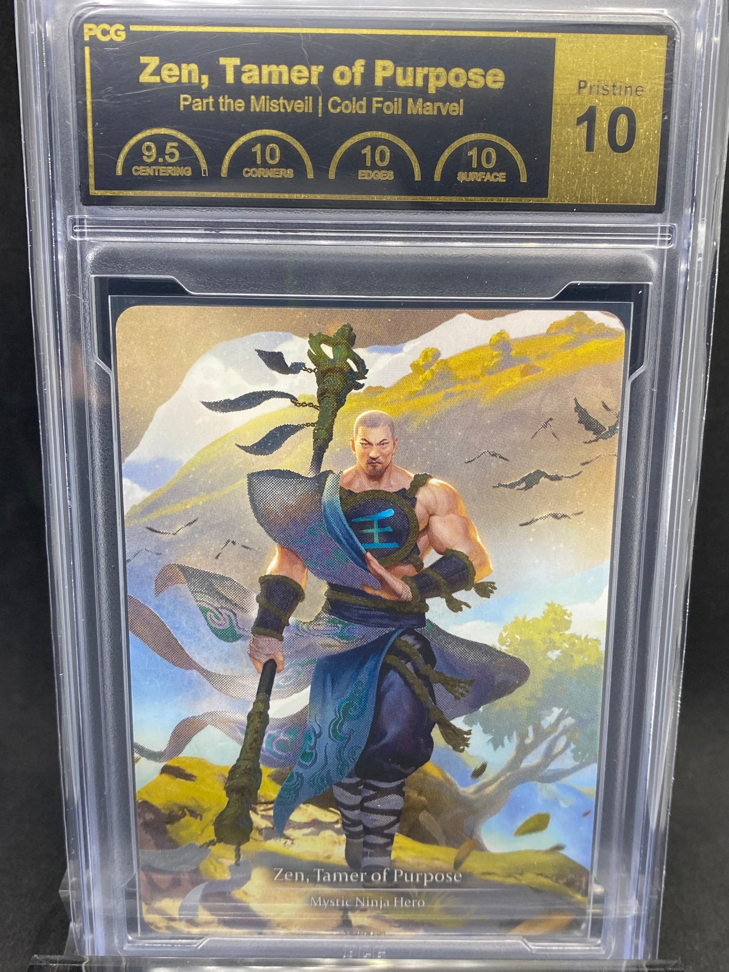 Zen, Tamer of Purpose Cold Foil Marvel Pristine 10 Graded