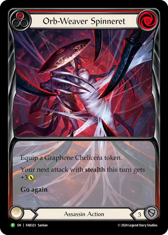 Orb-Weaver Spinneret (Red) Rainbow Foil Promo