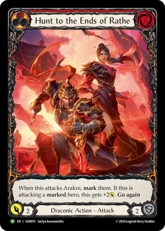 Hunt to the Ends of Rathe Promo Rainbow Foil