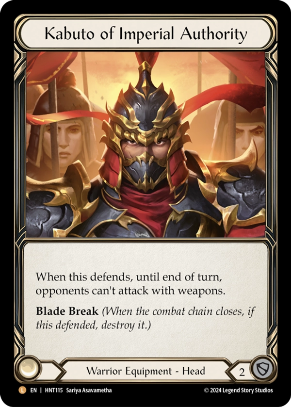 Kabuto of Imperial Authority Rainbow Foil