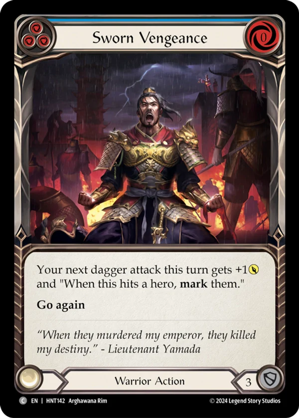 Sworn Vengeance (Blue) Rainbow Foil