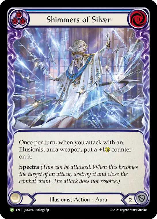 Shimmers of Silver Cold Foil Judge Promo