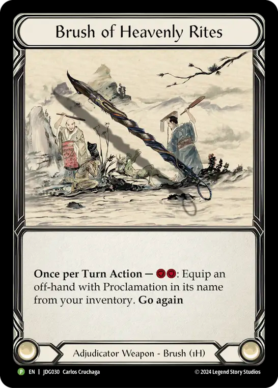 Brush of Heavenly Rites Cold Foil Judge Promo