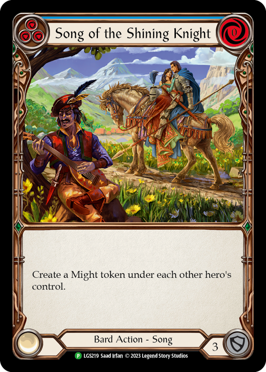 Song of the Shining Knight Rainbow Foil Promo
