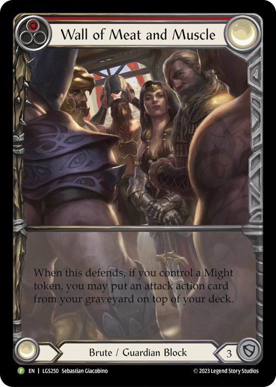 Wall of Meat and Muscle Rainbow Foil Promo