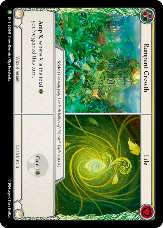 Rampant Growth // Life Cold Foil Promo