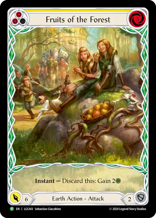 Fruits of the Forest (Yellow) Rainbow Foil Promo