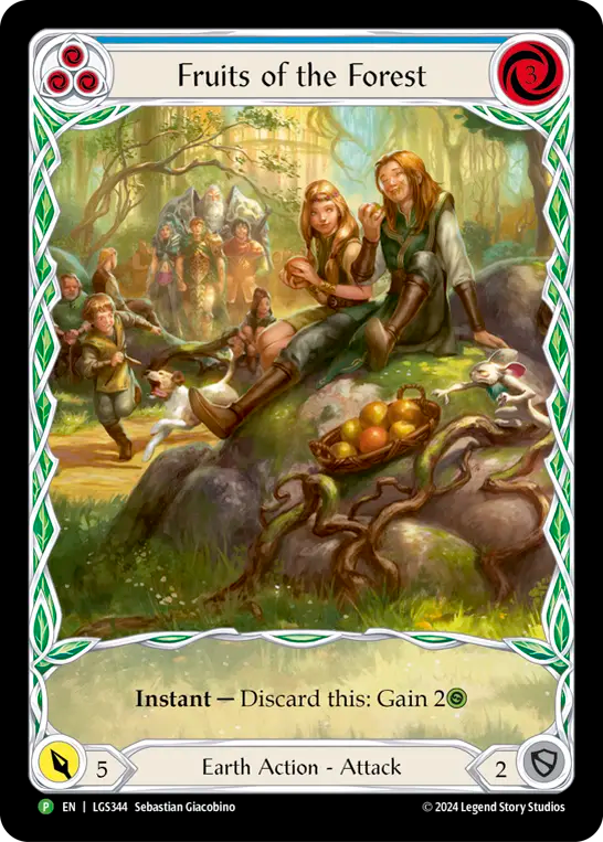 Fruits of the Forest (Blue) Rainbow Foil Promo