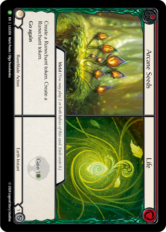 Arcane Seeds // Life Cold Foil Promo