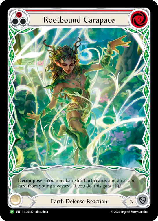 Rootbound Carapace (Red) Rainbow Foil Promo