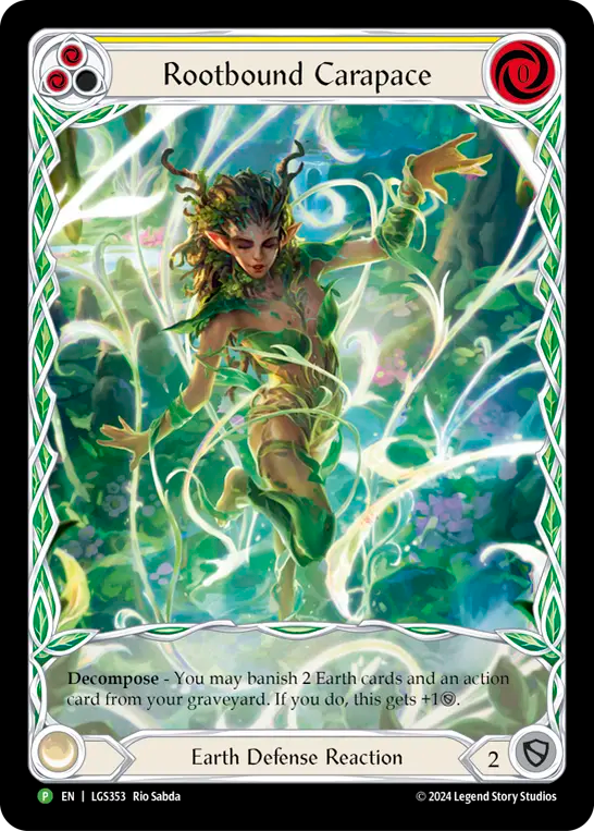 Rootbound Carapace (Yellow) Rainbow Foil Promo