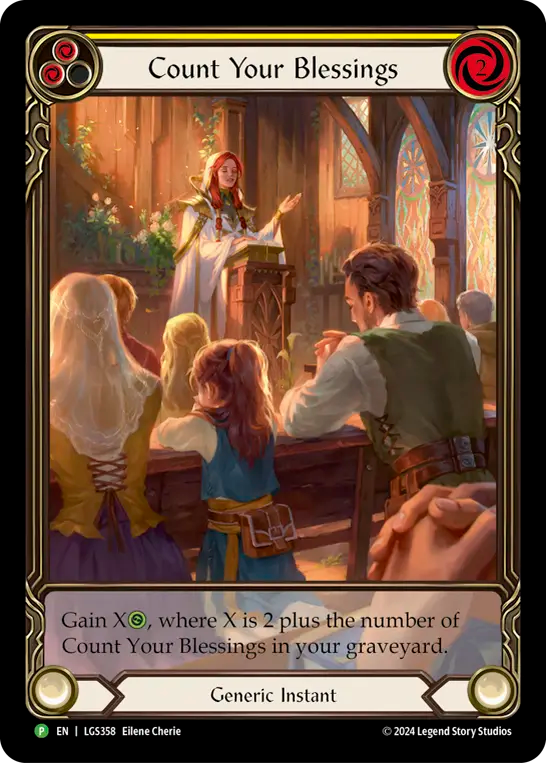 Count Your blessing (Yellow) Rainbow Foil Promo
