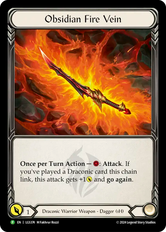 Obsidian Fire Vein Rainbow Foil Promo