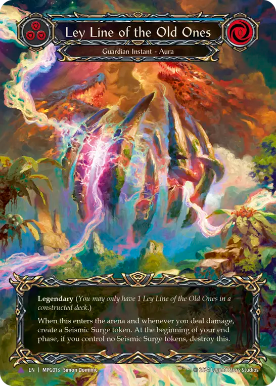 Ley Line of the Old Ones Marvel Cold Foil