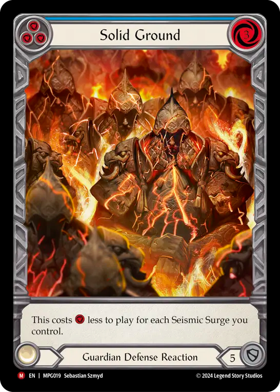 Solid Ground Extended Art Rainbow Foil