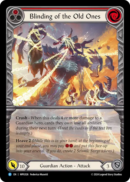 Blinding of the Old Ones Extended Art Rainbow Foil