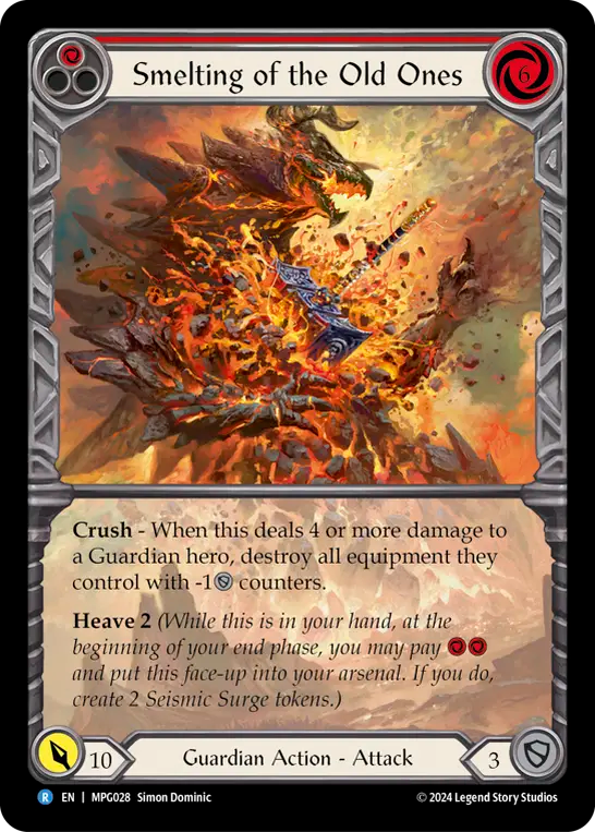 Smelting of the Old Ones Extended Art Rainbow Foil