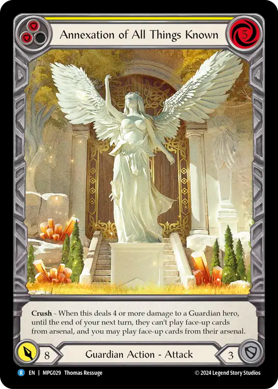 Annexation of All Things Known Micro Text Rainbow Foil