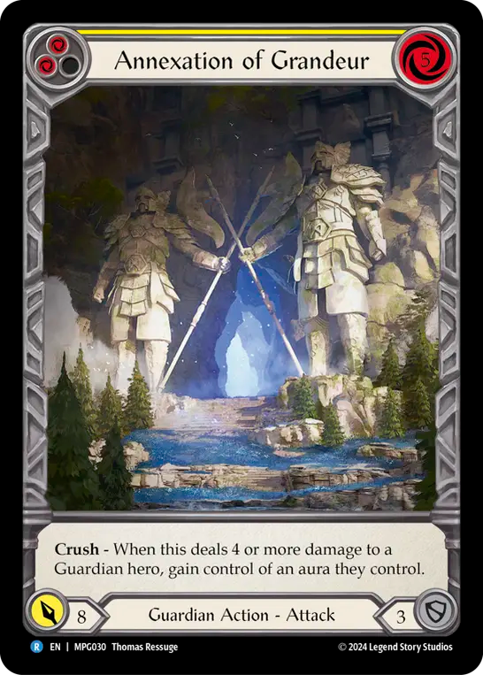 Annexation of Grandeur Micro Text Rainbow Foil