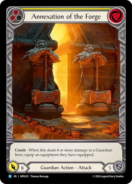 Annexation of the Forge Micro Text Rainbow Foil