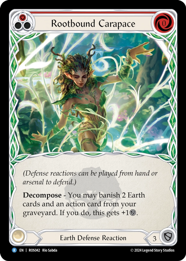 Rootbound Carapace (Red) Rainbow Foil