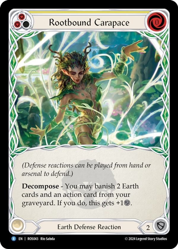 Rootbound Carapace (Yellow) Rainbow Foil
