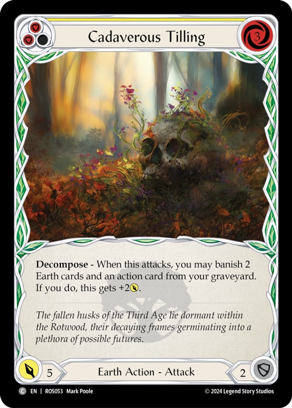 Cadaverous Tilling (Yellow) Rainbow Foil