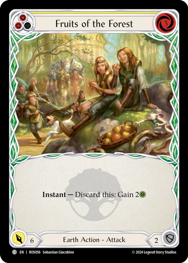 Fruits of the Forest (Yellow) Rainbow Foil