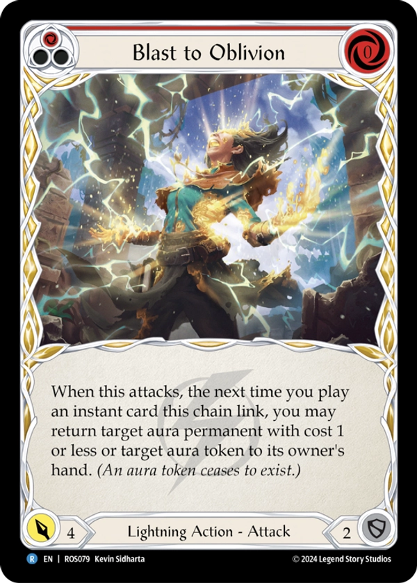 Blast to Oblivion (Red) Rainbow Foil