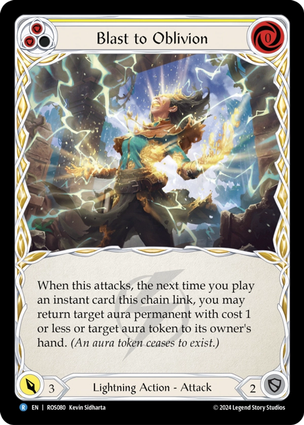 Blast to Oblivion (Yellow) Rainbow Foil