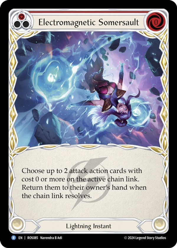 Electromagnetic Somersault (Red) Rainbow Foil