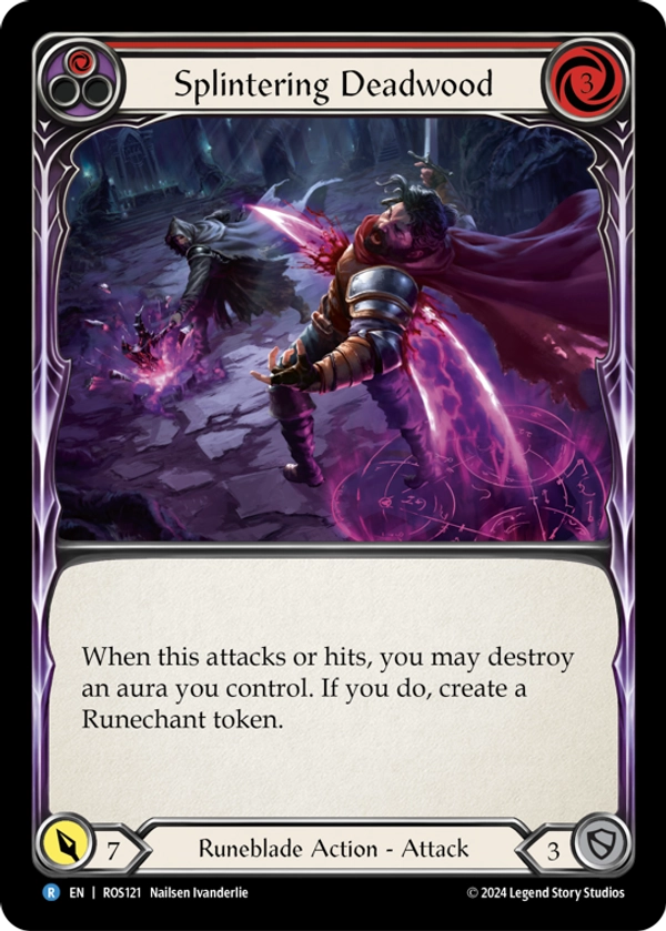 Splintering Deadwood (Red) Rainbow Foil