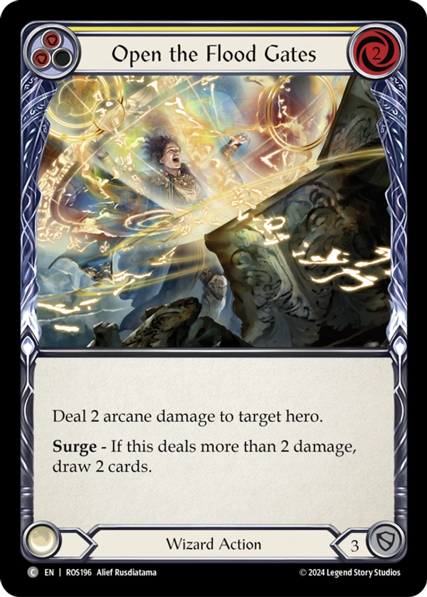 Open the Flood Gates (Yellow) Rainbow Foil