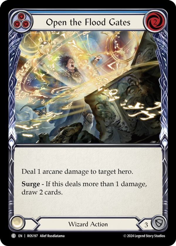 Open the Flood Gates (Blue) Rainbow Foil