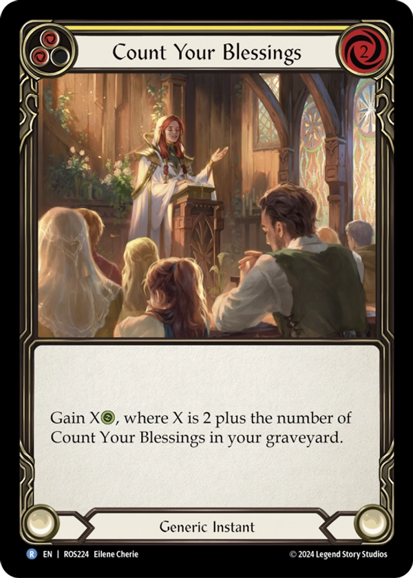 Count Your Blessings (Yellow) Rainbow Foil