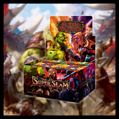 Flesh And Blood TCG Cards Super Slam Booster Box - 24 Packs Trading Card Game By Legend Story Studios, Fabled & Foil Cards Included Foil Card Pack Flesh And Blood TCG Cards Super Slam Booster Box - 24 Packs Trading Card Game By Legend Story Studios, Fabled & Foil Cards Included Foil Card Pack