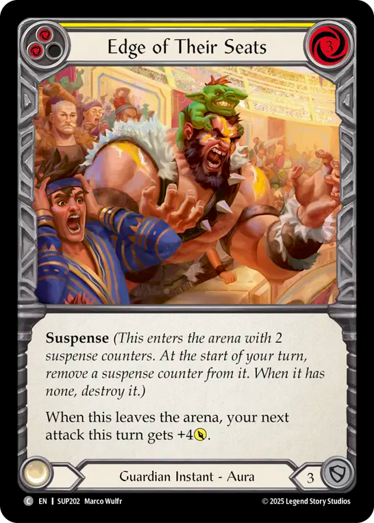 Edge of Their Seats (Yellow) Rainbow Foil