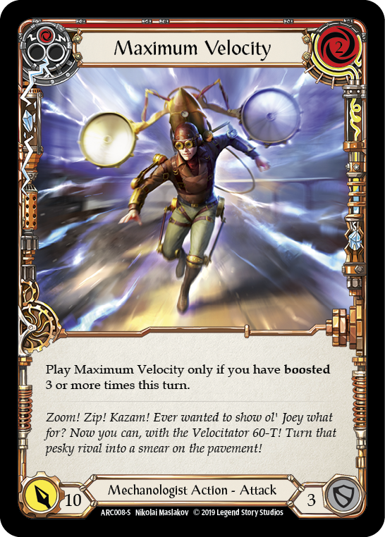 Maximum Velocity Rainbow Foil 1st Edition