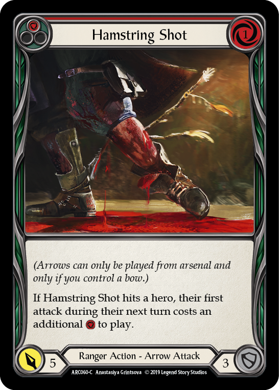 Hamstring Shot (Red) Rainbow Foil 1st Edition