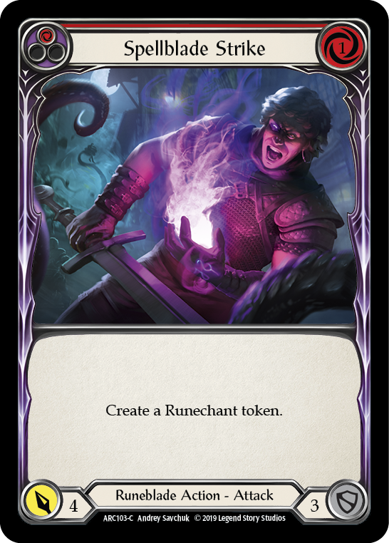Spellblade Strike (Red) Rainbow Foil 1st Edition