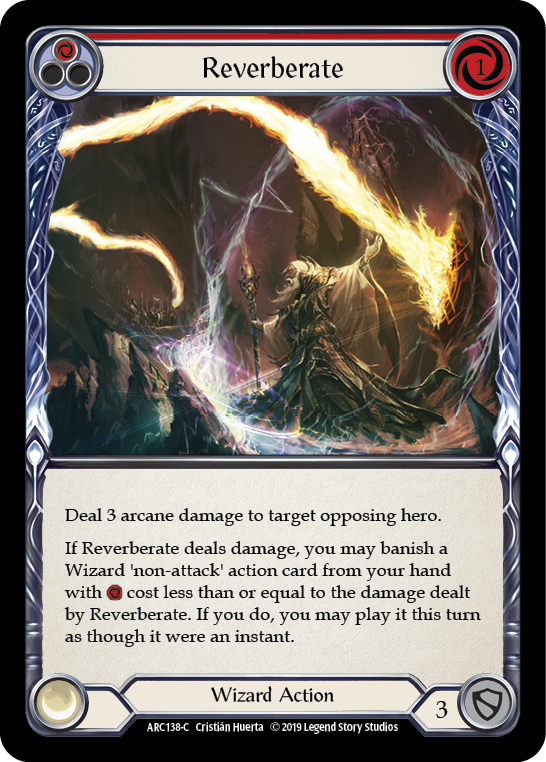Reverberate (Red) Rainbow Foil 1st Edition